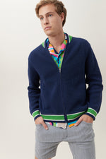 ROBERTSON BOMBER JACKET in PACIFIC BLUE additional image 6