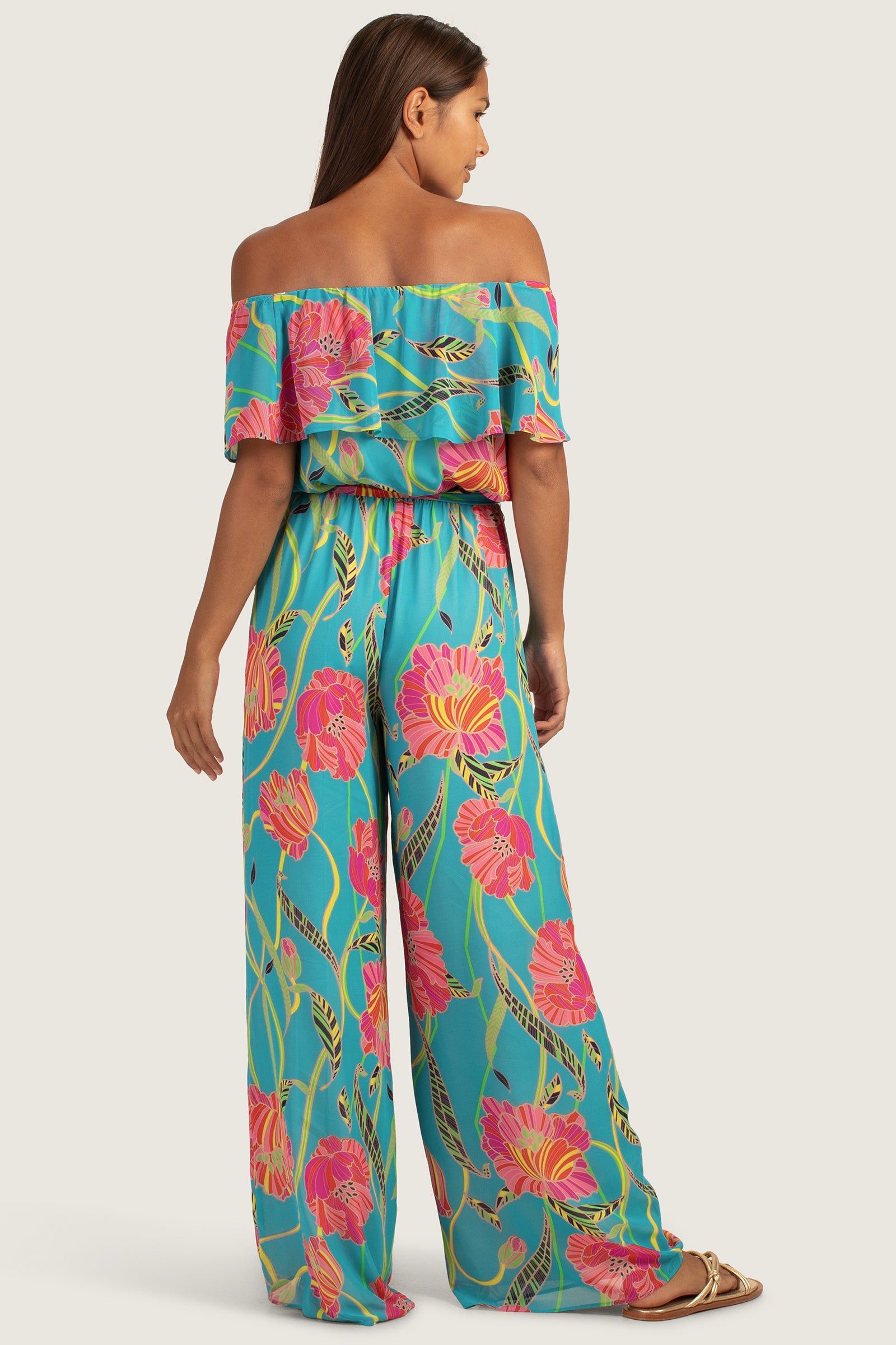 Chic Pink Jumpsuit - Tropical Print Jumpsuit - Floral Jumpsuit - Lulus