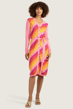 ARGENT DRESS in SUNSET PINK/MULTI