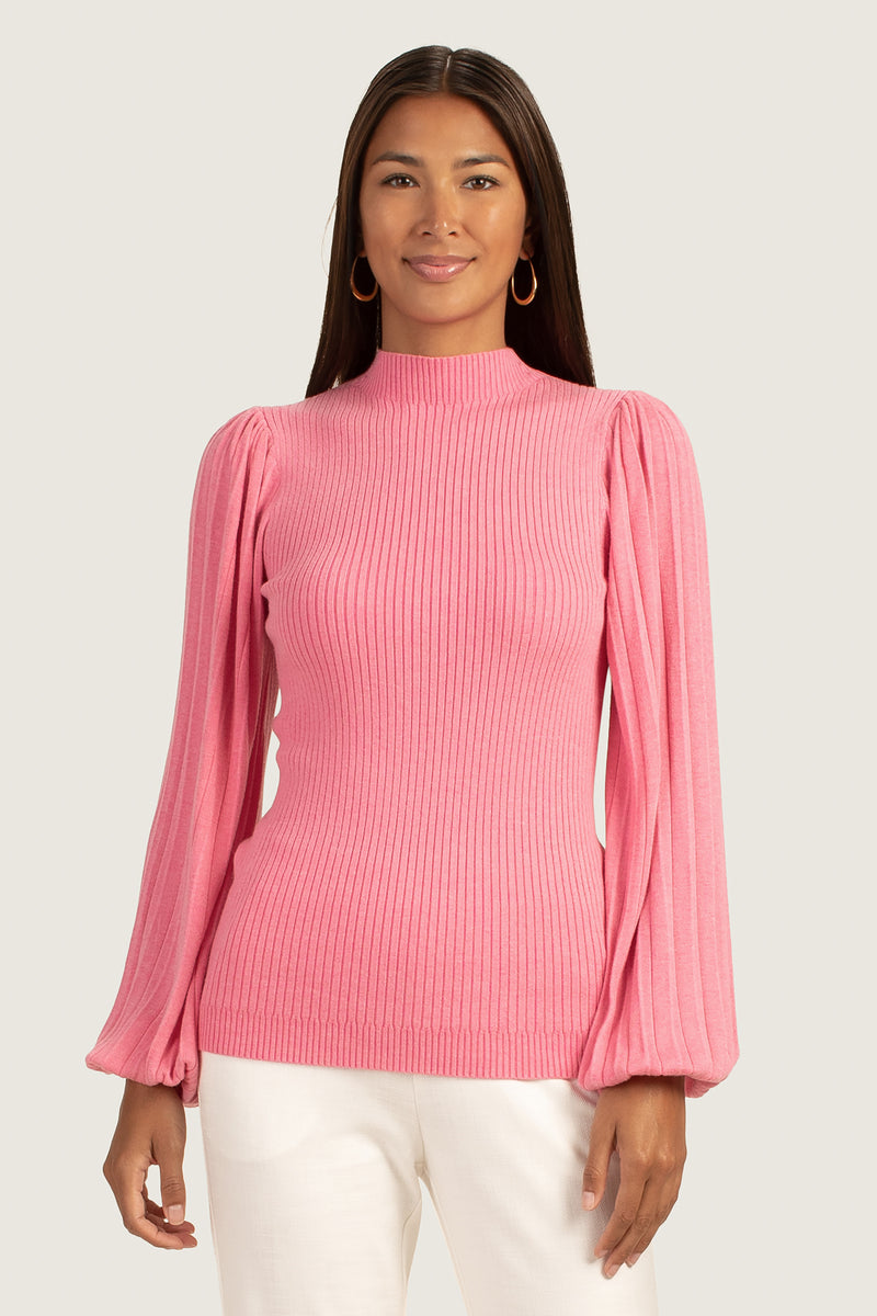 GLOSSY SWEATER in COTTON CANDY SKY