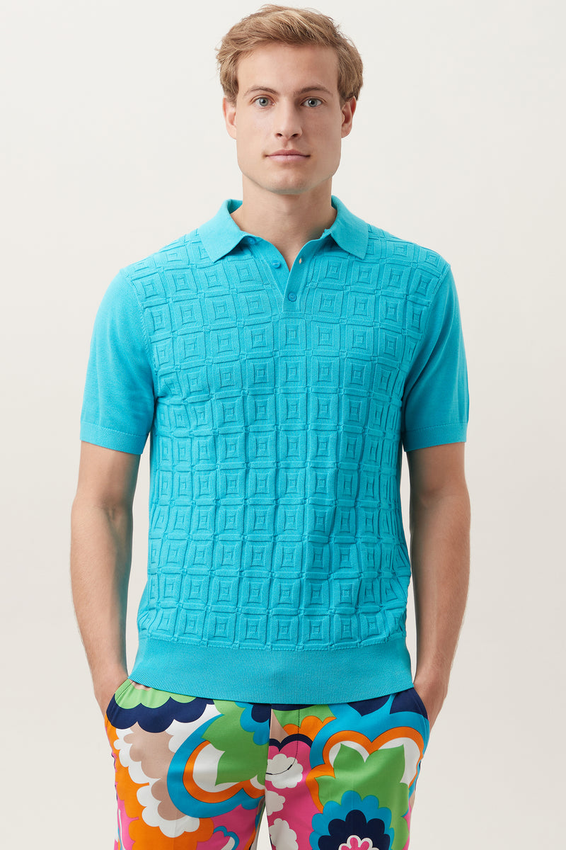 VERNON SHORT SLEEVE POLO in ATMOSPHERE additional image 6