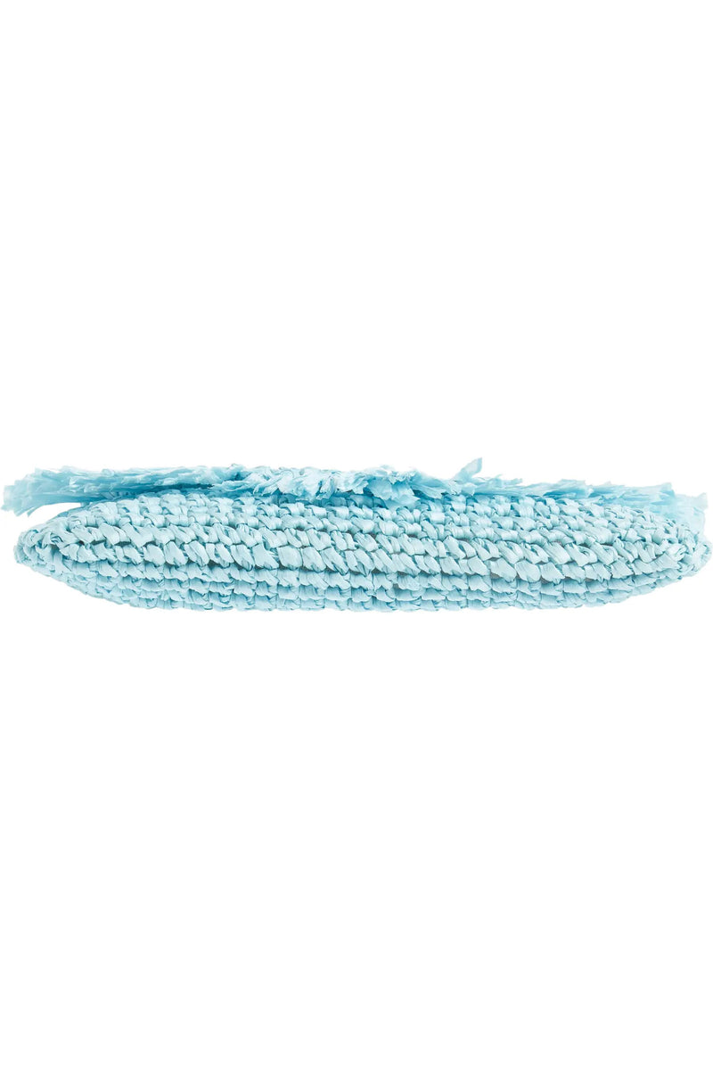 KELI FRINGE CLUTCH in SKY additional image 7