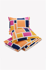 MONDRIAN FULL/QUEEN DUVET 3-PIECE SET in ORANGE additional image 1