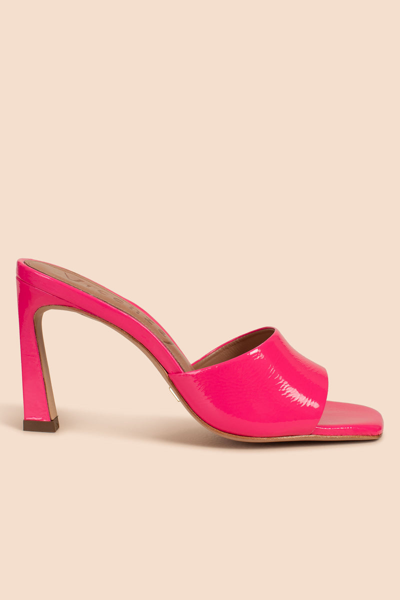 BARBIE MULE HEEL in HOT PINK PINK