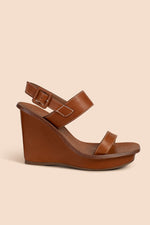 CAMBRIDGE WEDGE HEEL in TAN NEUTRAL