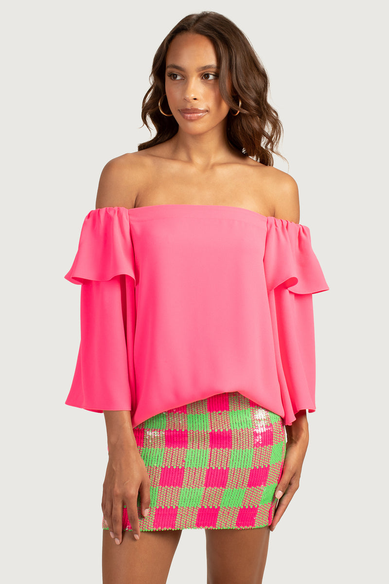 EXCITED TOP in PAPILLON PINK additional image 7