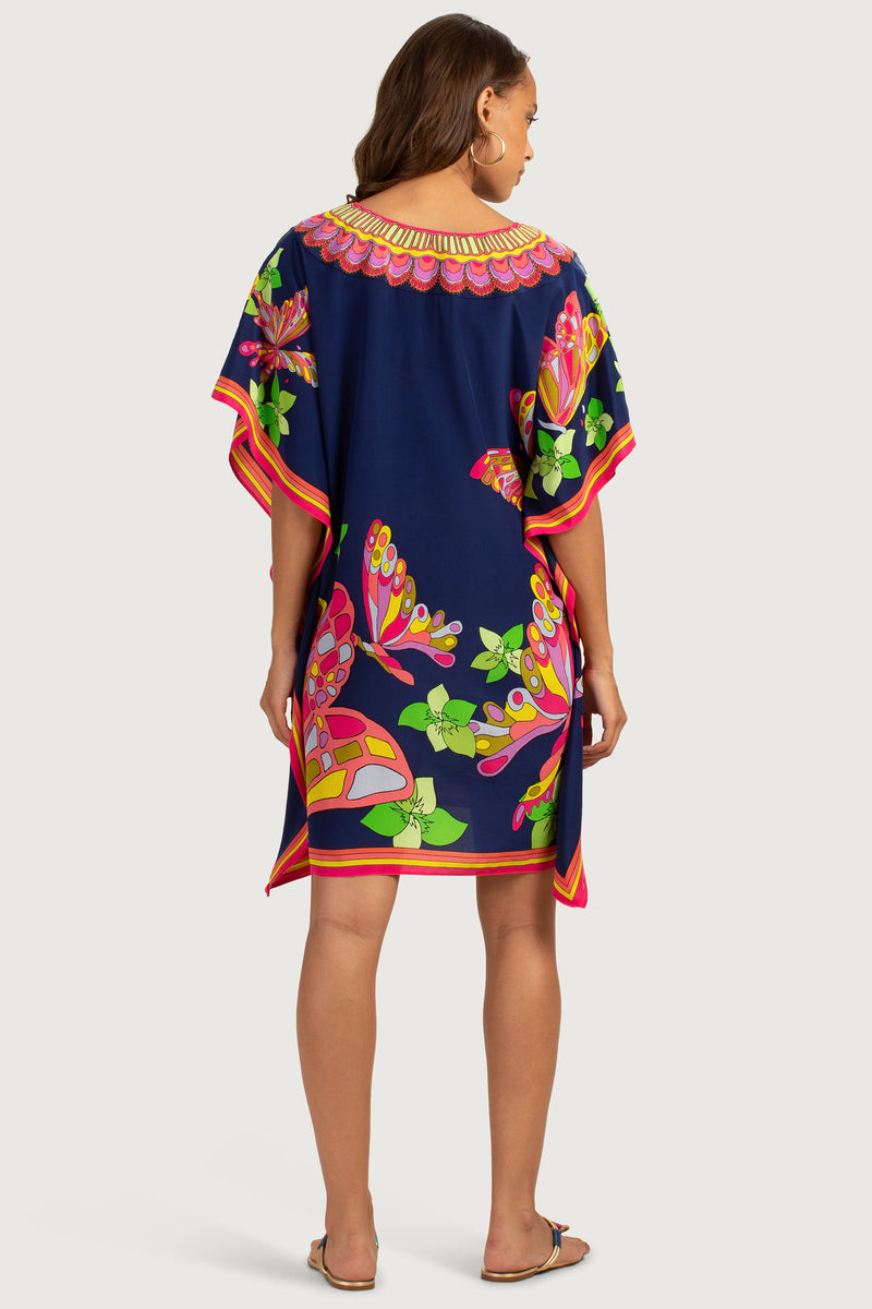 BUTTERFLY THEODORA CAFTAN DRESS in MULTI additional image 5