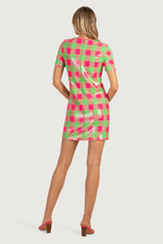 LUPINE DRESS in VENUS PINK/VERT additional image 1