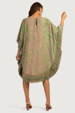 LUCIENNE DRESS in VERT/PINK DAWN additional image 1