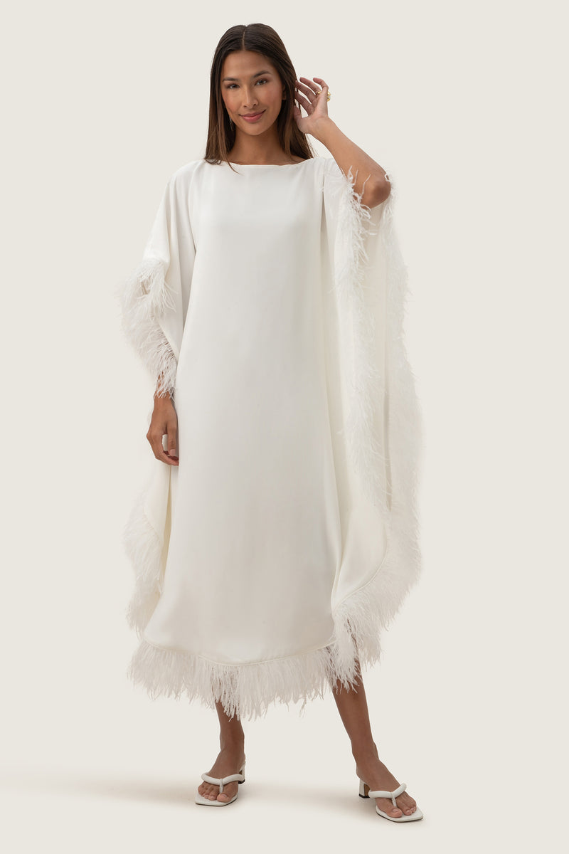 NEENA CAFTAN in WHITEWASH additional image 9