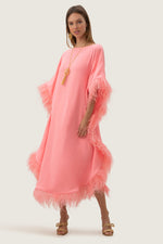 NEENA CAFTAN in FLAMINGO PINK additional image 14