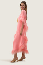 NEENA CAFTAN in FLAMINGO PINK additional image 14