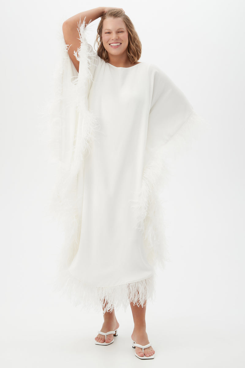 NEENA CAFTAN in WHITEWASH additional image 8