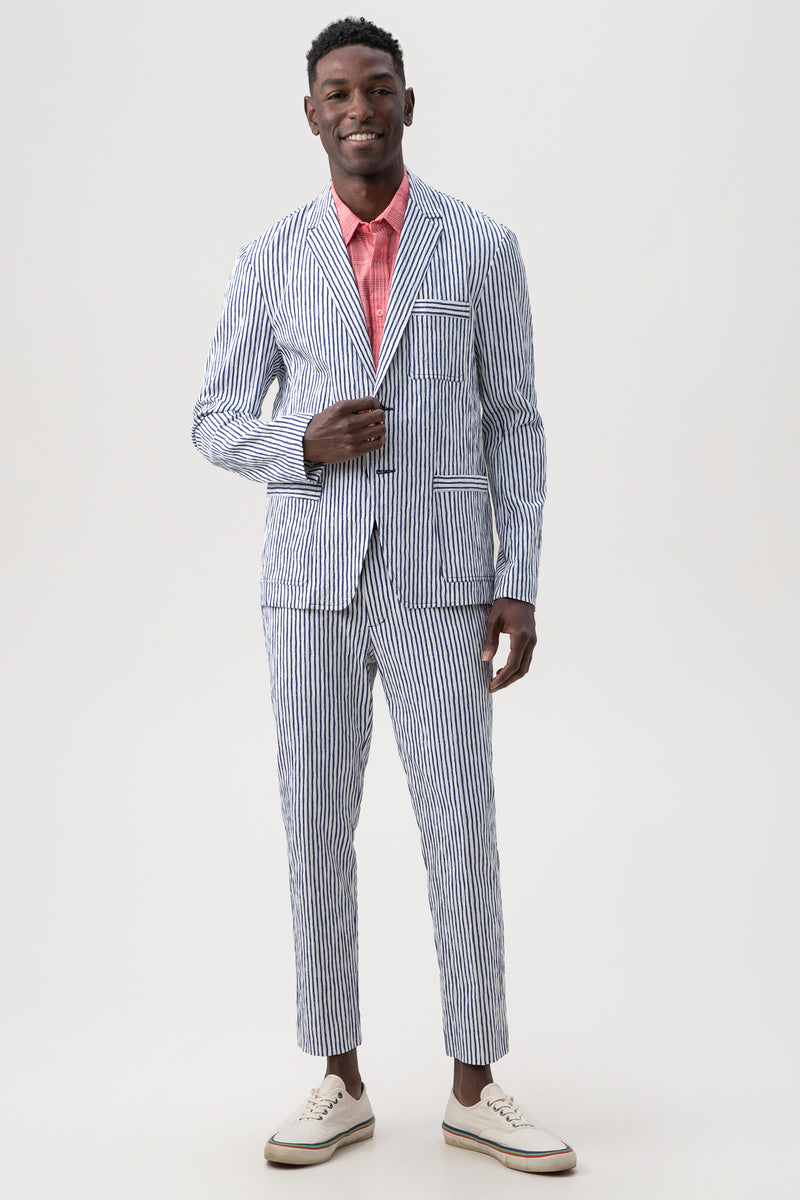 SWELL CROPPED TROUSER in WHITEWASH/INDIGO additional image 2