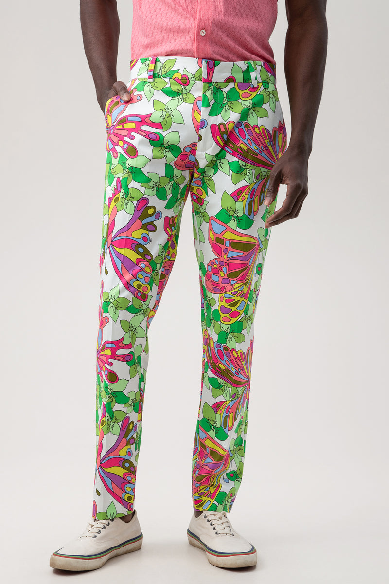 CLYDE SLIM TROUSER in MULTI additional image 1