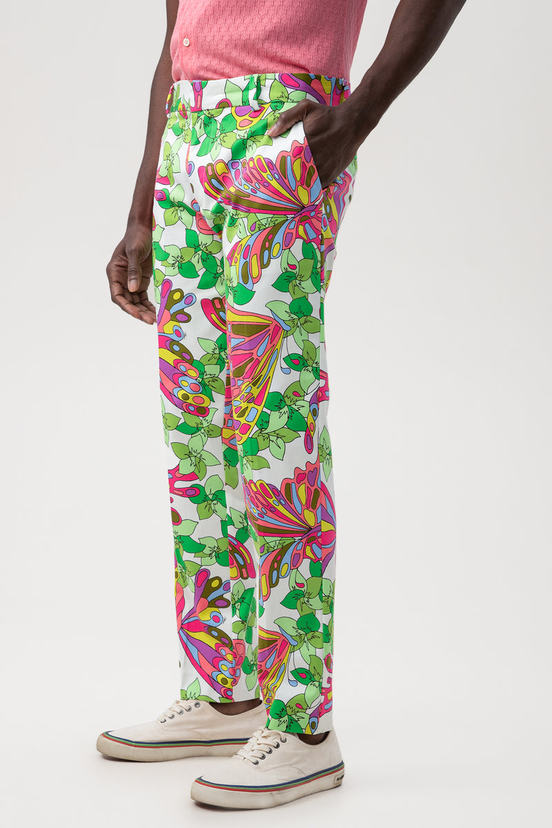 CLYDE SLIM TROUSER in MULTI additional image 4