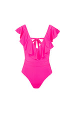 MONACO RUFFLE ONE PIECE in ROSE PINK additional image 5