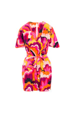 FAN FAIRE FLUTTER SLEEVE TUNIC SWIM COVER-UP in MULTI additional image 1