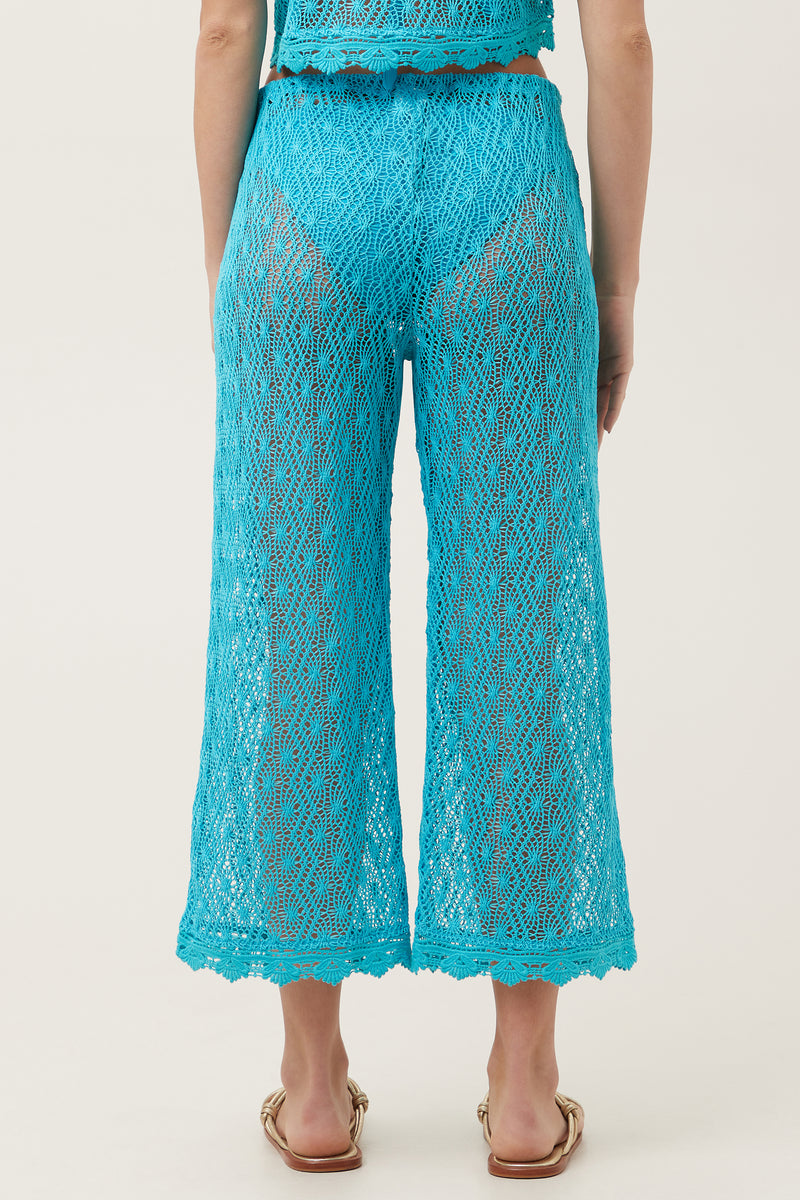 WHIM CROCHET CROP PANT in ATMOSPHERE additional image 2