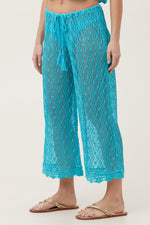 WHIM CROCHET CROP PANT in ATMOSPHERE additional image 4