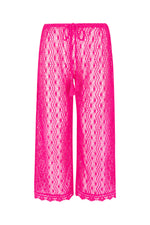 WHIM CROCHET CROP PANT in ROSE PINK additional image 7