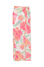 POPPY CROSSOVER BEACH PANT in WHITE MULTI additional image 1