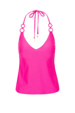 MONACO SOLIDS RING TANKINI SWIM TOP in ROSE PINK additional image 1