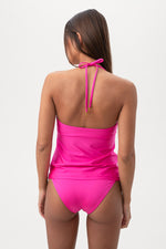 MONACO SOLIDS RING TANKINI SWIM TOP in ROSE PINK additional image 2