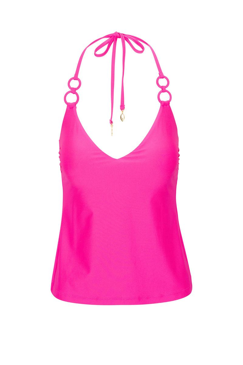 MONACO SOLID RING TANKINI in ROSE PINK additional image 1