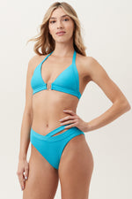 RIPPLE RIB W WIRE HALTER TOP in ATMOSPHERE additional image 4