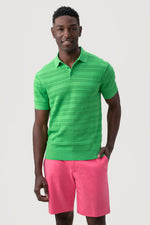 EDISON SHORT SLEEVE POLO in VERT additional image 5