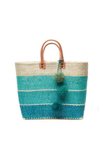 MAR Y SOL SAMANA TOTE in AQUA BLUE