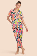 FUN FLORAL CLASSIC CROPPED PJ in MULTI additional image 3
