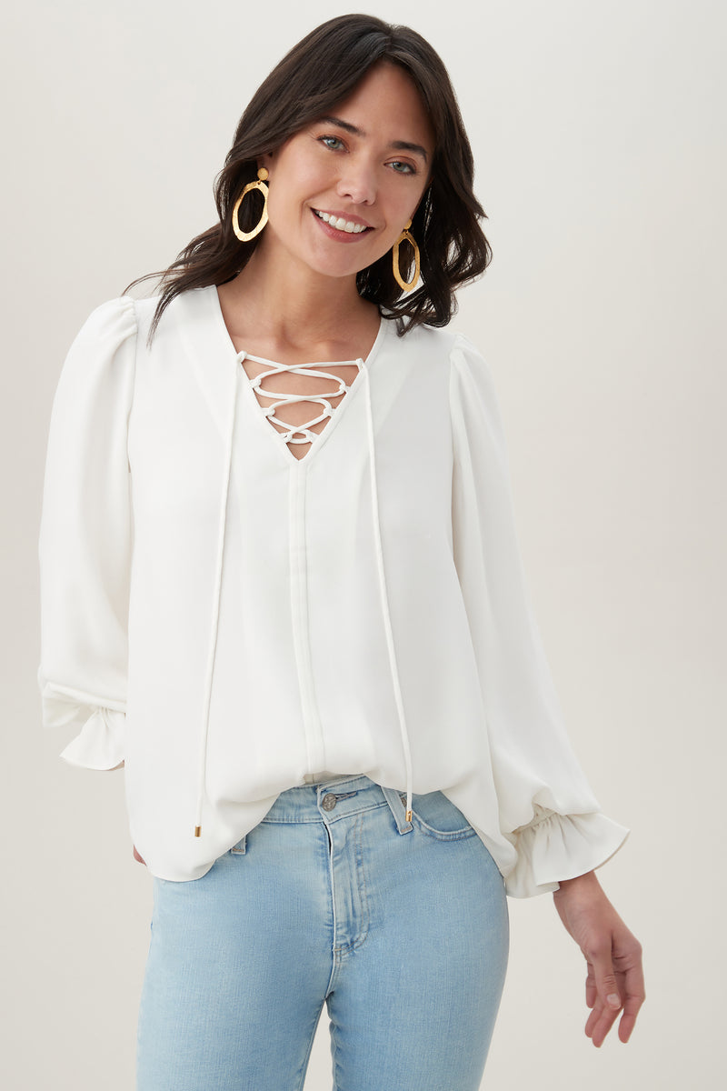 ZAHARA TOP in WHITEWASH additional image 3