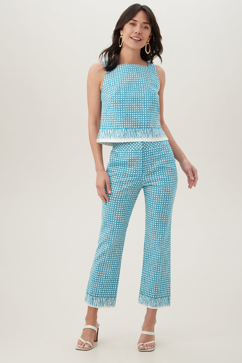 LULU PANT in BLUE BAYOU WHITEWASH additional image 6