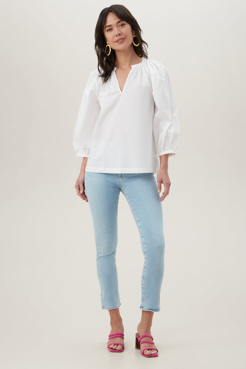CORNELIA TOP in WHITE additional image 5