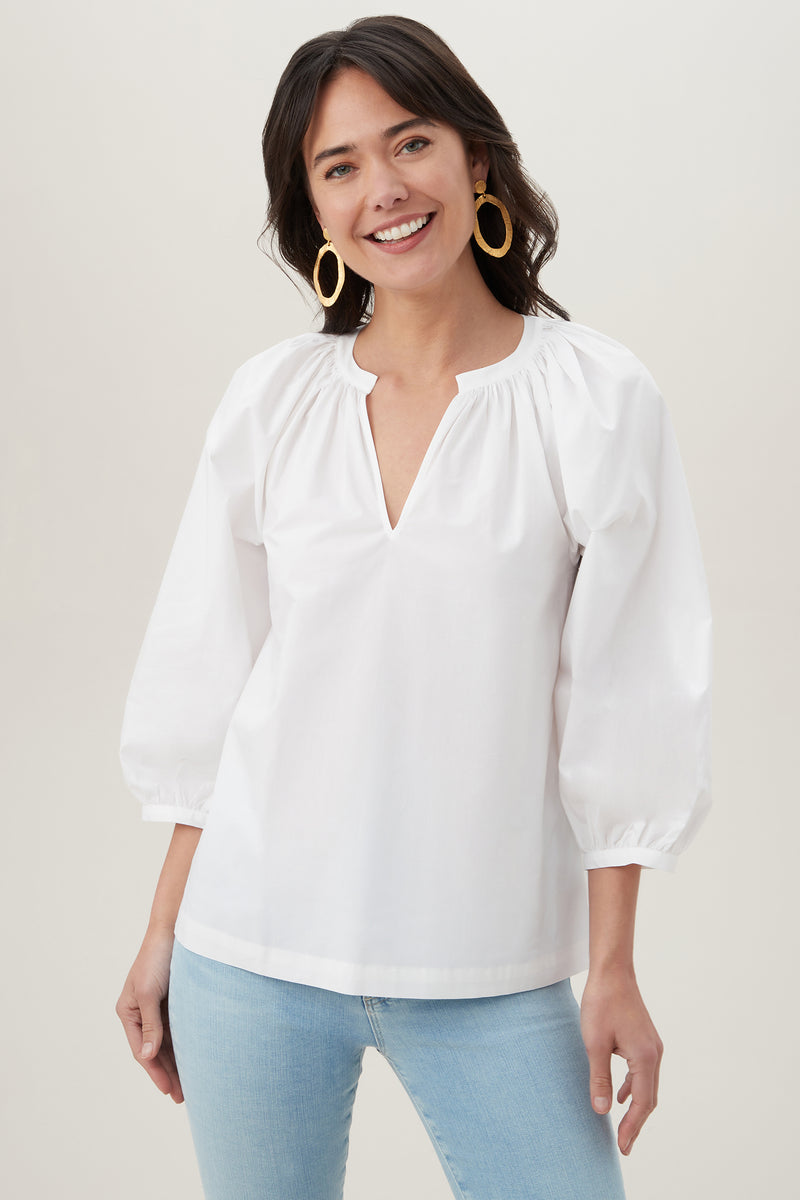 CORNELIA TOP in WHITE additional image 3