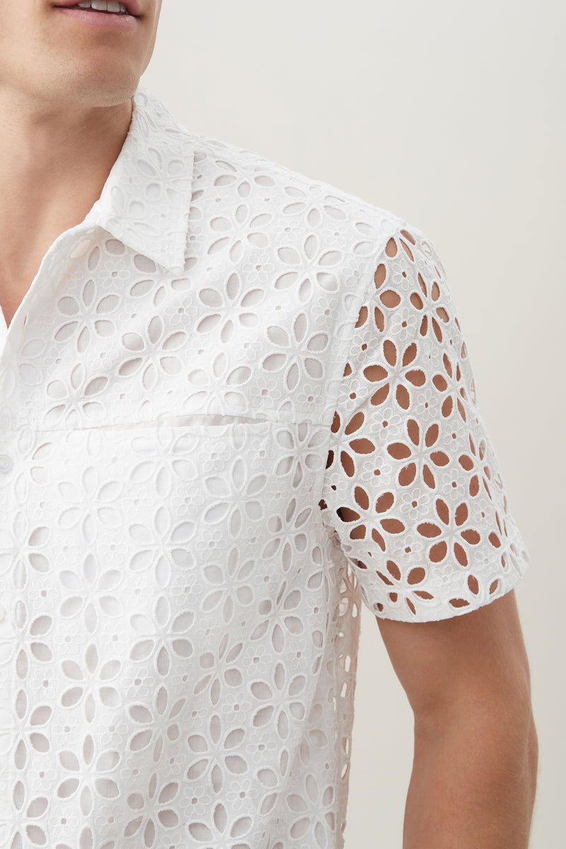 ESTEBAN SHIRT in WHITE additional image 2