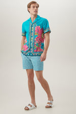 JOSUE SHORT SLEEVE SHIRT in TRANQUIL TURQUOISE additional image 3