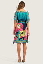 SUNLIGHT FLORAL BELTED THEODORA CAFTAN DRESS in MULTI additional image 2