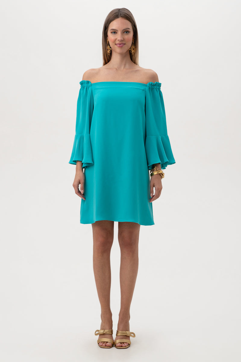 KNOX DRESS in TRANQUIL TURQUOISE additional image 3