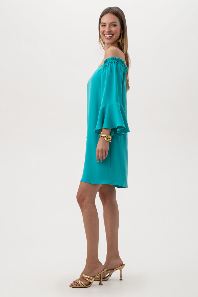 KNOX DRESS in TRANQUIL TURQUOISE additional image 5