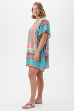 OCOTILLO GEO THEODORA CAFTAN DRESS in MULTI additional image 2