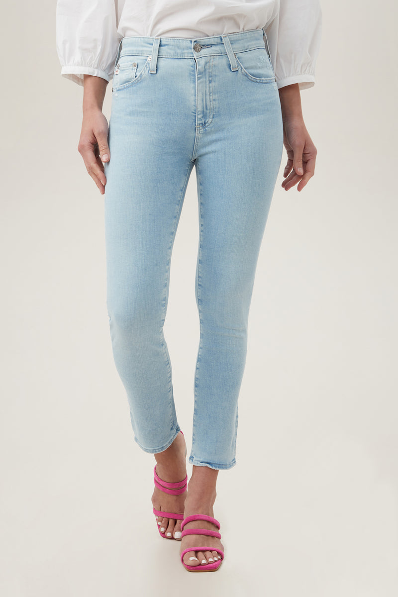 AG MARI CROP JEAN in LIGHT BLUE