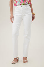 AG WHITE ALEXXIS SLIM STRAIGHT JEAN in WHITE