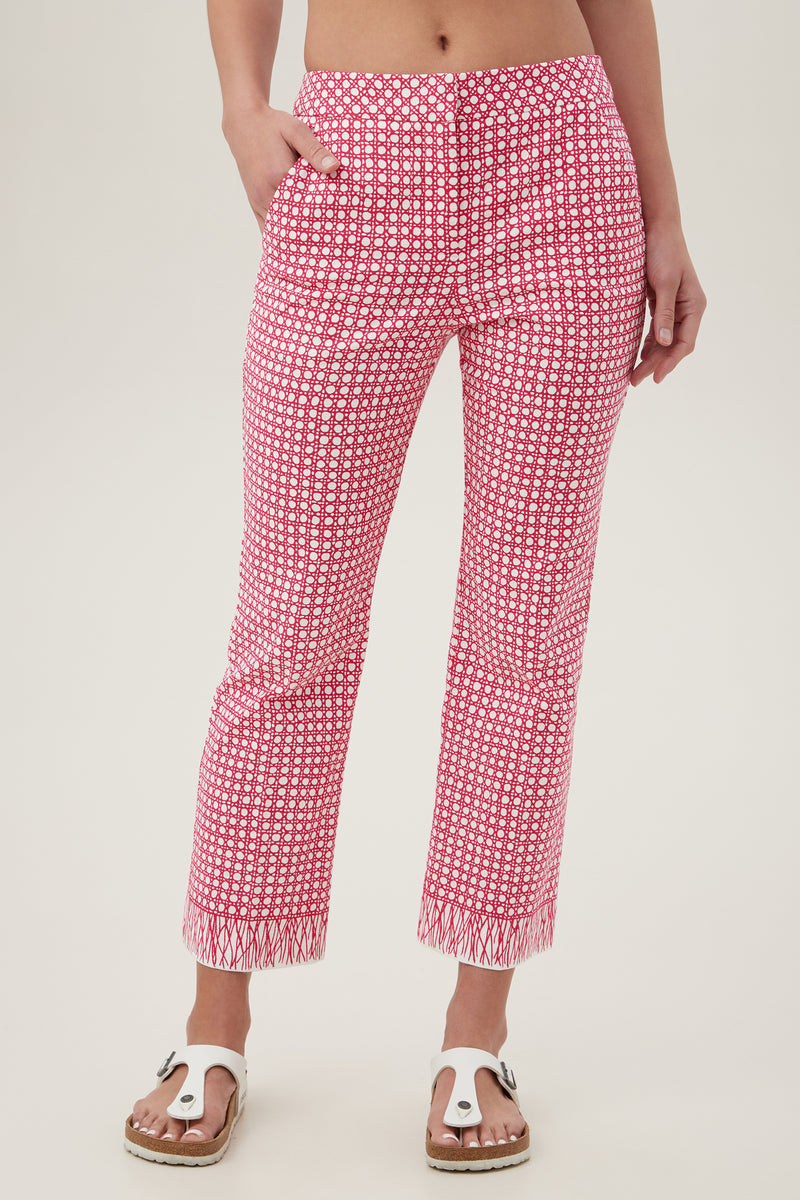 LULU PANT in PASSION PINK/WHITEWASH
