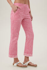 LULU PANT in PASSION PINK/WHITEWASH additional image 3