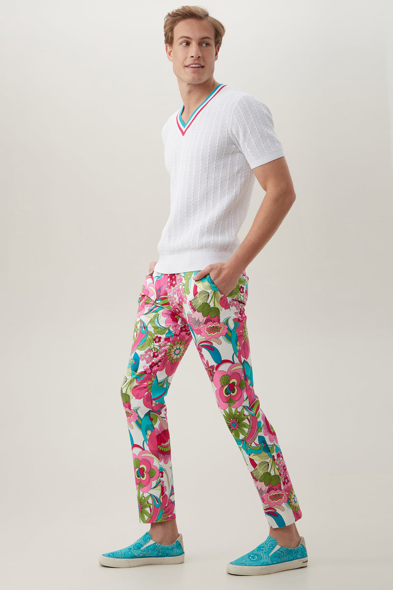 CLYDE SLIM TROUSER in MULTI additional image 3