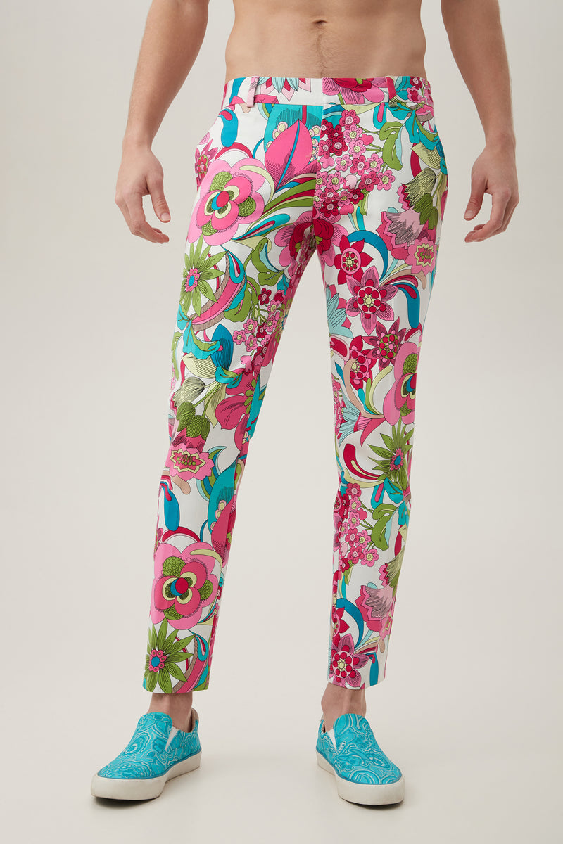 CLYDE SLIM TROUSER in MULTI