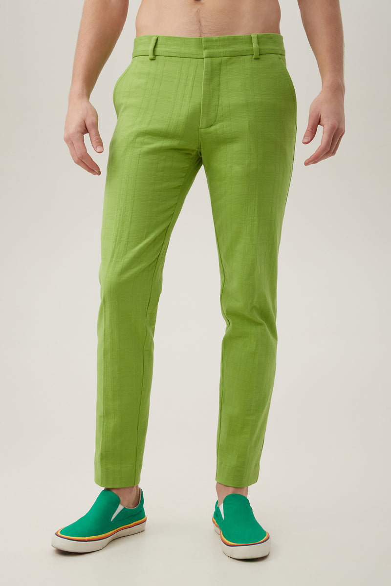 CLYDE SLIM TROUSER in GREEN